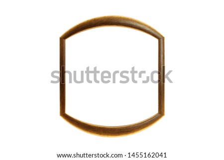  brown frame isolated on white background