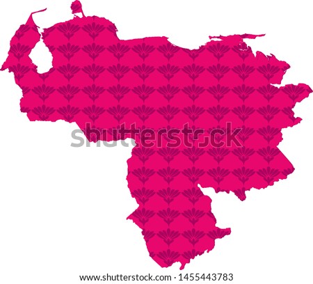 map of venezuela. vector illustration