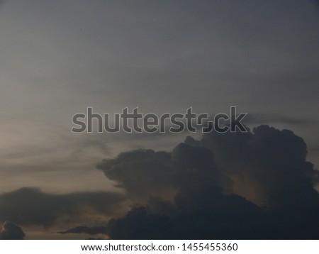Clouds at sunset picture .