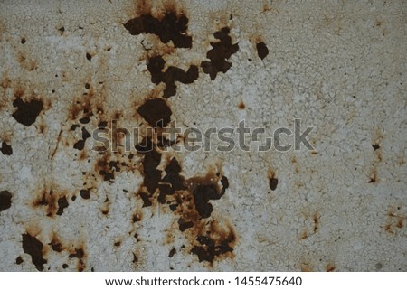 
Corrosion of old iron rust, white steel with rust. Background