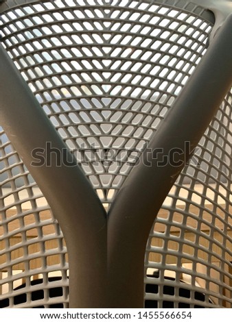Plastic nest and y shape in gray Royalty-Free Stock Photo #1455566654