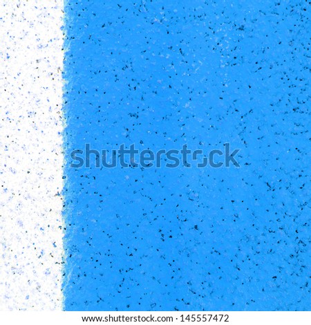 white line on blue track texture background