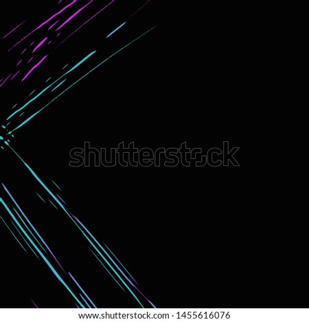 Сolor lines on a black background. Abstract painting color texture. Modern futuristic pattern. Modern Art. Contemporanea art.