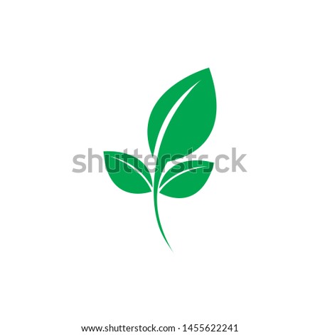 
green leaf ecology nature element vector