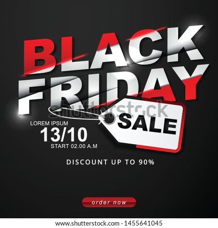 Black Friday Sale Off Discount Template in Modern Design