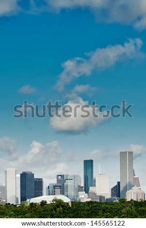 Houston, Texas. Skyline summer day