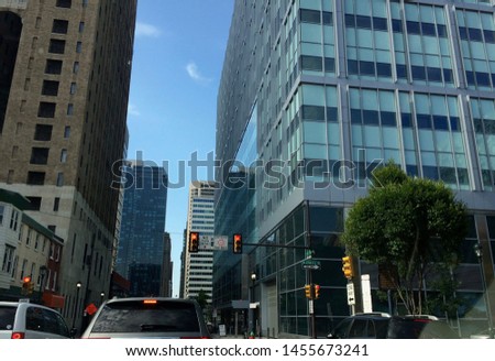 skyscrapers in downtown Philadelphia Pennsylvania