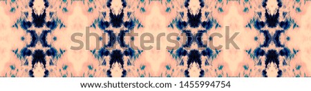 Dye seamless pattern. Hand drawn shibori print. Ink textured shibori background. Vintage rustic ornament. Infinite hippie texture. Pink, black, indigo, blue dye seamless pattern.