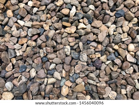 Pebbles on the beach stock photo
