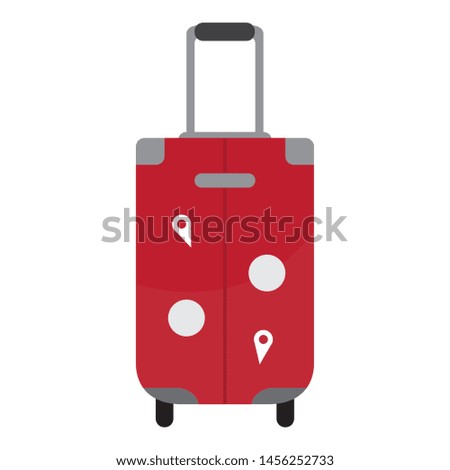 Isolated travel bag on a white background - Vector