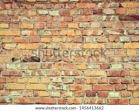 Beautiful texture of the old brick wall.
