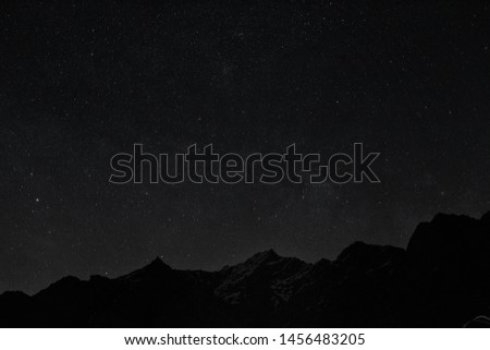 Star studded night sky from Jispa, Himachal Pradesh, India