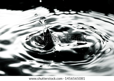 Macro shot of water splash 