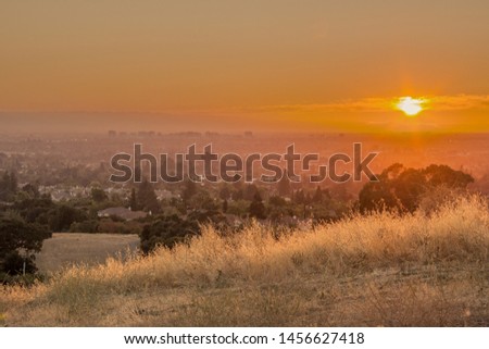 San Jose Skyline During Sunset