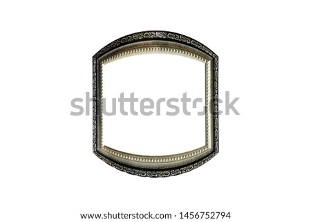 metal frame isolated on white background