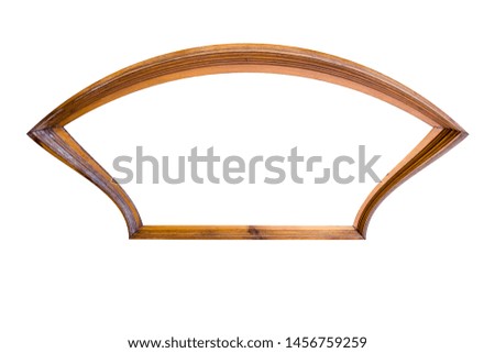 old wooden frame. isolated on white background