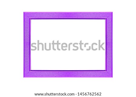 purple curved frame isolated on white background
