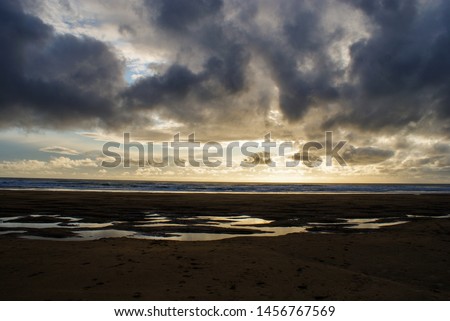 Sunset at Sandymouth Beach, Bude Cornwall