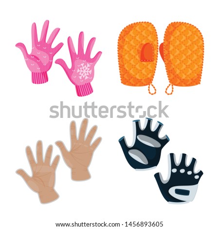 Isolated object of accessory and style icon. Set of accessory and distinctive stock vector illustration.
