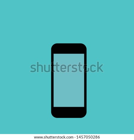 black smartphone design vector illustration, new mobile phone 2019 mockup isolated on white. Vector illustration
