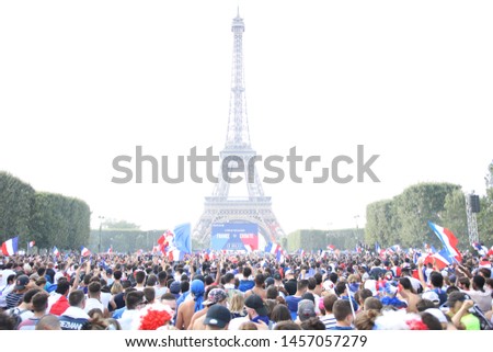 celebration in the world cup, paris