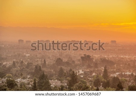 San Jose Skyline During Sunset