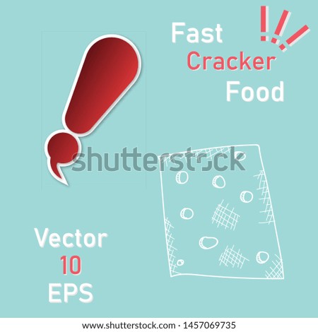 vector set of cracker chips. top view of cheese crackers isolated on background.