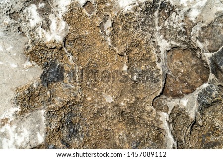 Texture: crushed old mountain stone