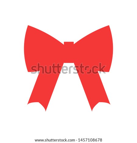 Red Bow icon. concept illustration for design.