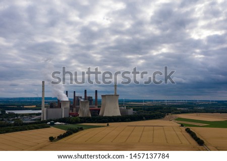 View of the power station Frimmersdorf, Germany
