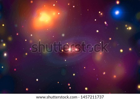 Far being shone galaxy. The elements of this image furnished by NASA.
