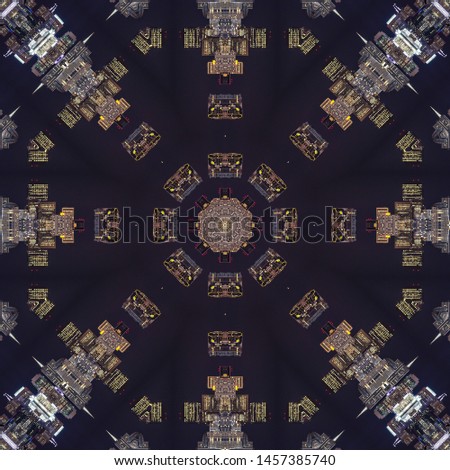 City photo looks like a patterned fractal