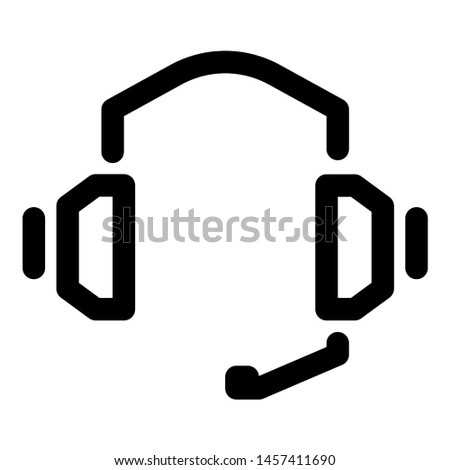 user interface headphone icon for any purpose