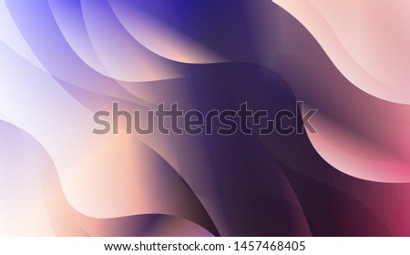 Template Background With Wave Geometric Shape. For Design, Presentation, Business. Vector Illustration with Color Gradient