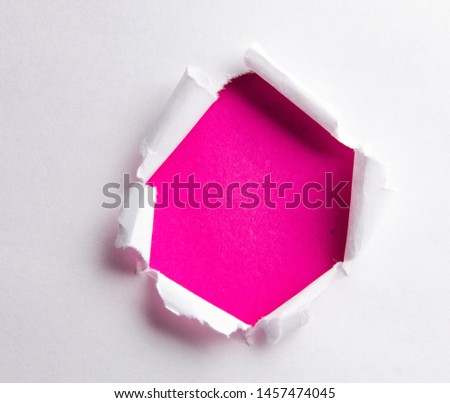 Torn paper with blank space for your message
