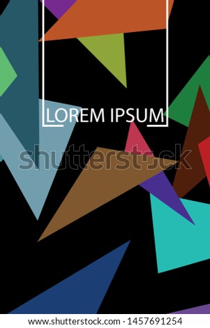 Abstract modern poligonal background for brochure and covers, made with geometrical shapes.