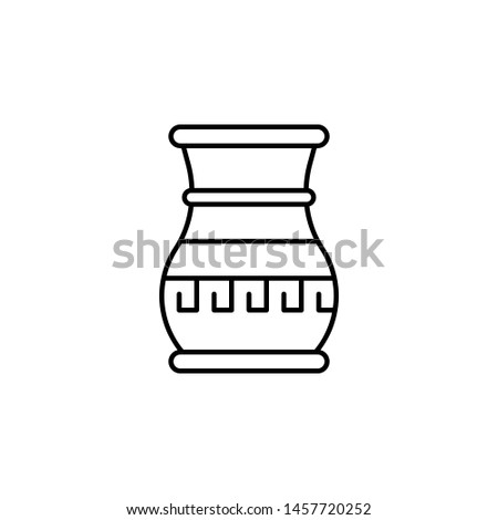History, vase icon. Simple thin line, outline illustration of History icons for UI and UX, website or mobile application