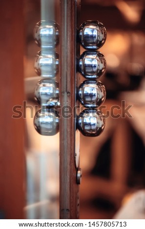 Metallic door handle Glass Ball Lamps in Palermo, Buenos Aires