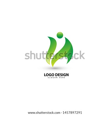 Abstract people icons and symbols collection vector logo design