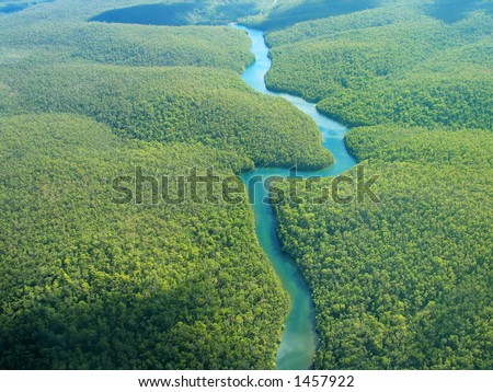 Aerial Photography - The River Royalty-Free Stock Photo #1457922