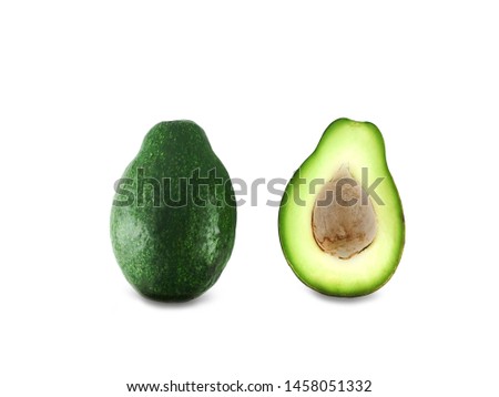 Health Benefits of Avocado. Due to the avocado's rich monounsaturated fat content, if avocados are used in preparing creamy dips and spreads Royalty-Free Stock Photo #1458051332