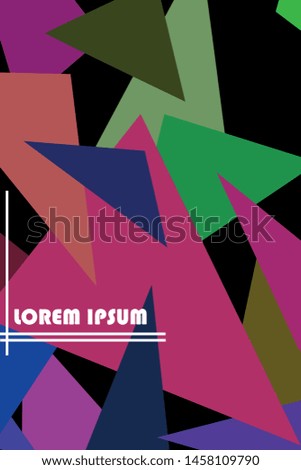 Abstract modern polygonal background for brochure and covers, made with geometrical shapes.