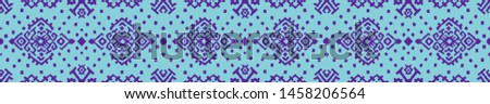 Ikat geometric folklore ornament. Oriental vector damask pattern. Ancient art of Arabesque. Tribal ethnic texture. Spanish motif on the carpet. Aztec style. Indian rug. Gypsy, Mexican embroidery.O