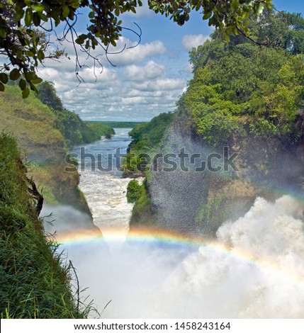 Kabalega Waterfall/Uganda- 06/25/2019  photo from Murchison Falls national park Royalty-Free Stock Photo #1458243164