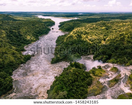 Kabalega Waterfall/Uganda- 06/25/2019  photo from Murchison Falls national park Royalty-Free Stock Photo #1458243185