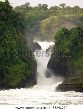Kabalega Waterfall/Uganda- 06/25/2019  photo from Murchison Falls national park Royalty-Free Stock Photo #1458243230