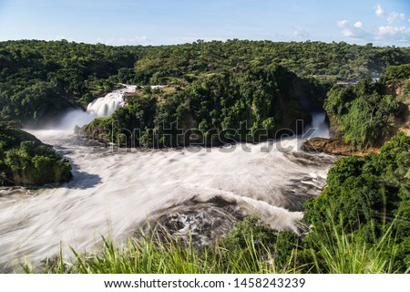 Kabalega Waterfall/Uganda- 06/25/2019  photo from Murchison Falls national park Royalty-Free Stock Photo #1458243239