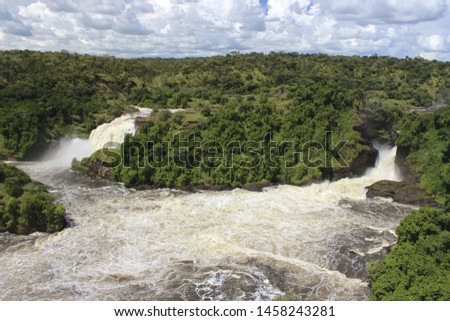 Kabalega Waterfall/Uganda- 06/25/2019  photo from Murchison Falls national park Royalty-Free Stock Photo #1458243281