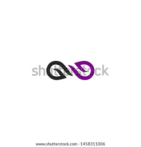 Infinity sign logotype, icon, vector illustration