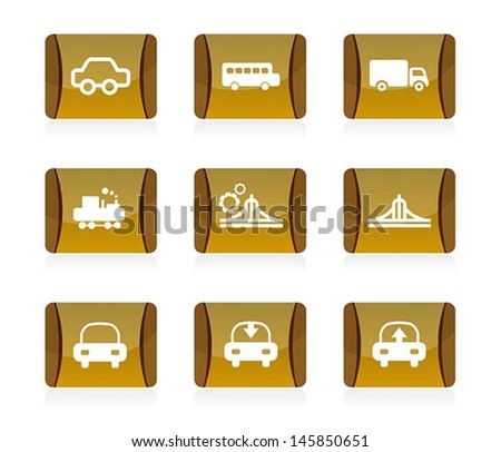 set of Transportation icon, vector